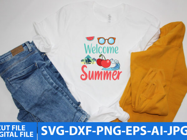 Welcome summer svg design