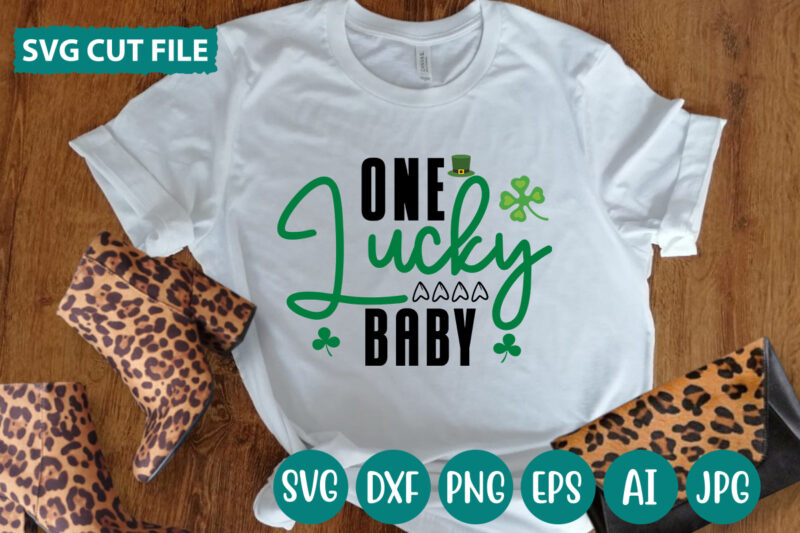 One Lucky Baby svg vector for t-shirt