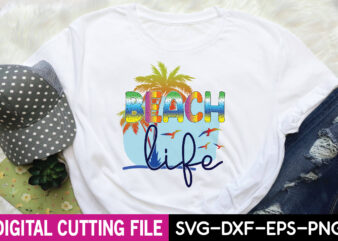 beach life sublimation t shirt template