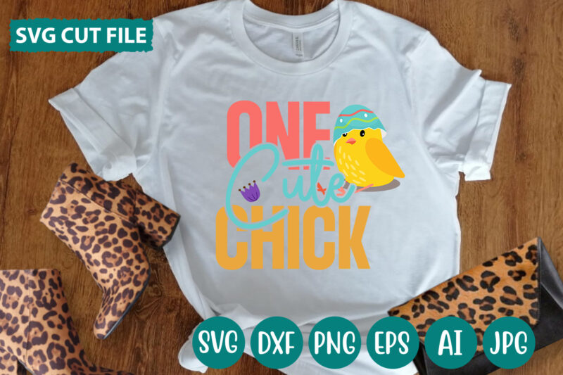 One Cute Chick svg vector for t-shirt