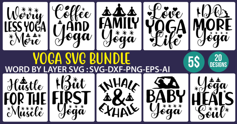 Yoga SVG Bundle