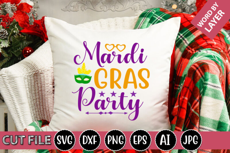 Mardi Gras Party SVG Vector for t-shirt