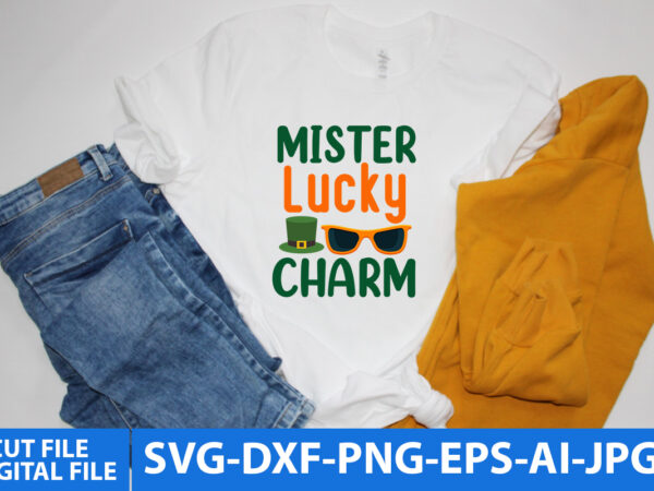 Mister lucky charm svg t shirt design, mister lucky charm svg bundle,