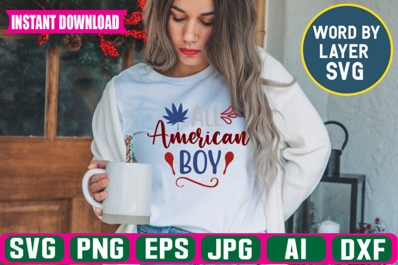 All American Boy T-shirt Design