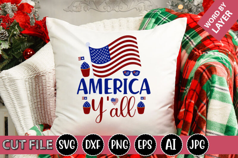 America Y’all SVG Vector for t-shirt