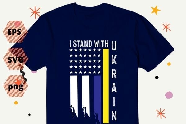 I stand with Ukraine vintage usa american flag T-shirt design vector editable, I stand with Ukraine, vintage, usa, american flag, T-shirt design, vector editable,