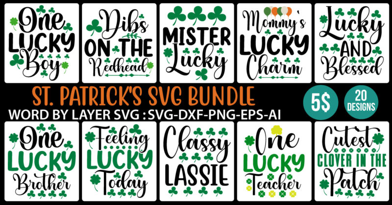 St. Patrick’s SVG Bundle