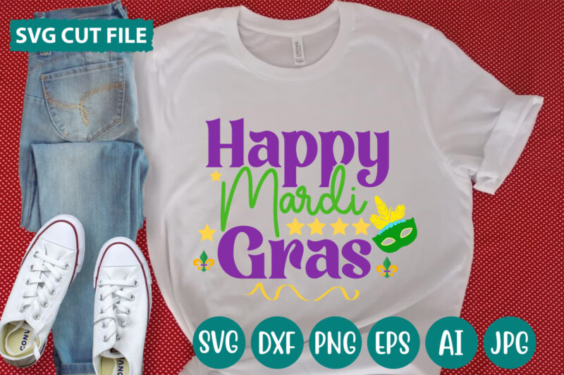 Happy Mardi Gras svg vector for t-shirt