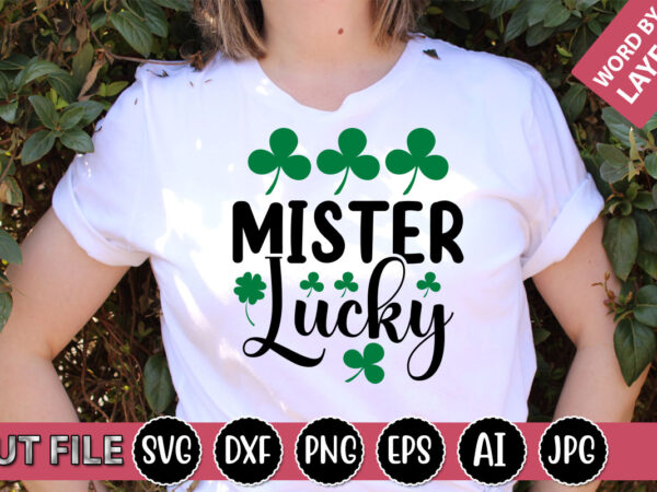 Mister lucky svg vector for t-shirt