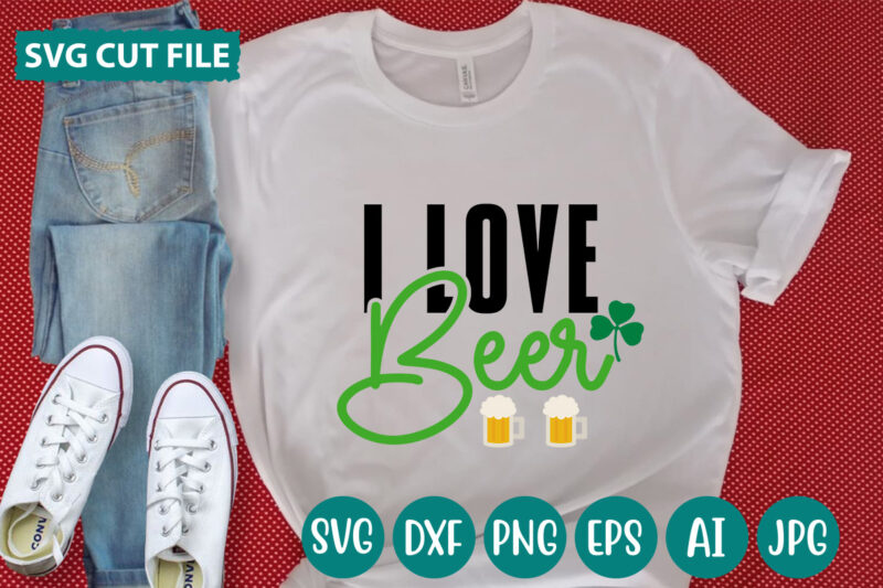 I Love Beer svg vector for t-shirt