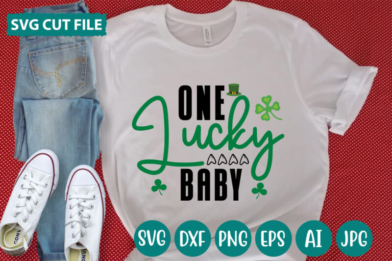 One Lucky Baby svg vector for t-shirt