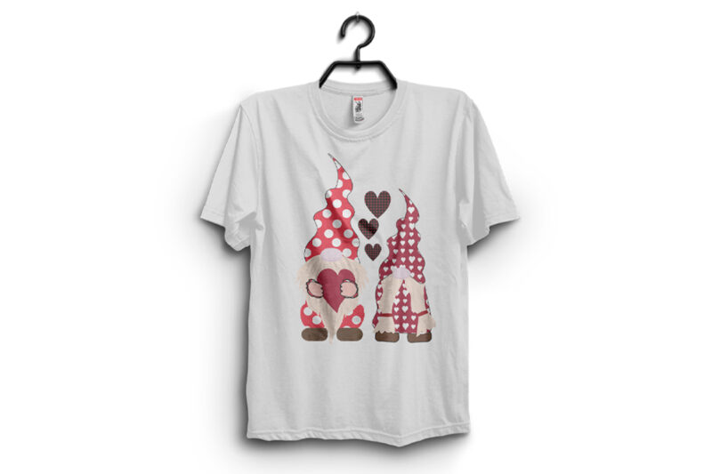 Valentine Gnome T Shirt Vector Art