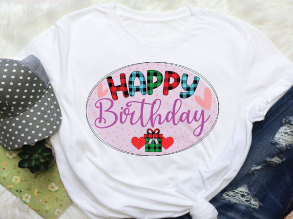 Happy birthday sublimation graphic t shirt