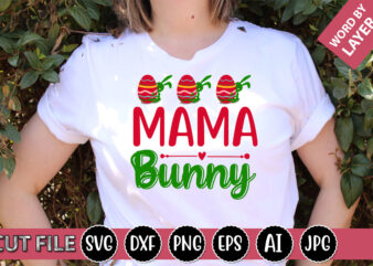 Mama Bunny SVG Vector for t-shirt