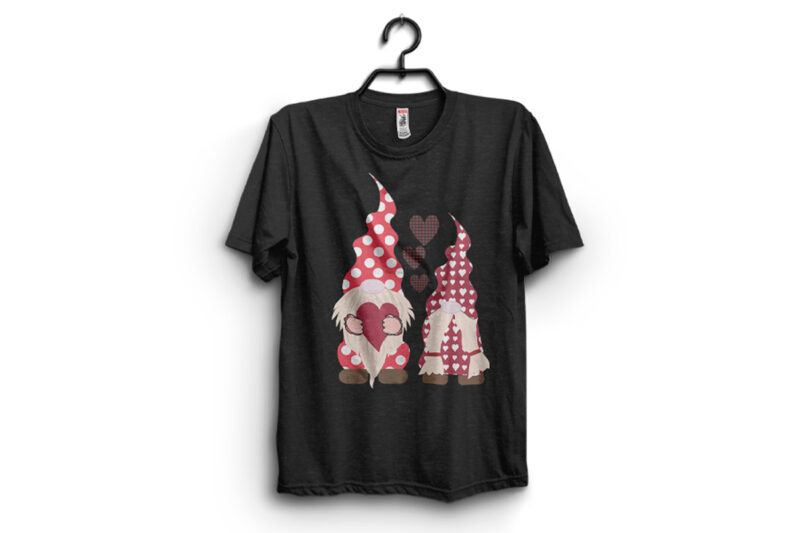 Valentine Gnome T Shirt Vector Art