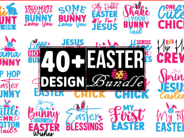 Easter 50 svg t shirt design bundle