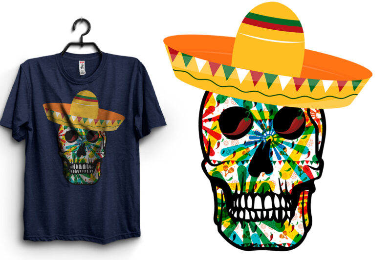 Cinco De Mayo Typography T-Shirt Design