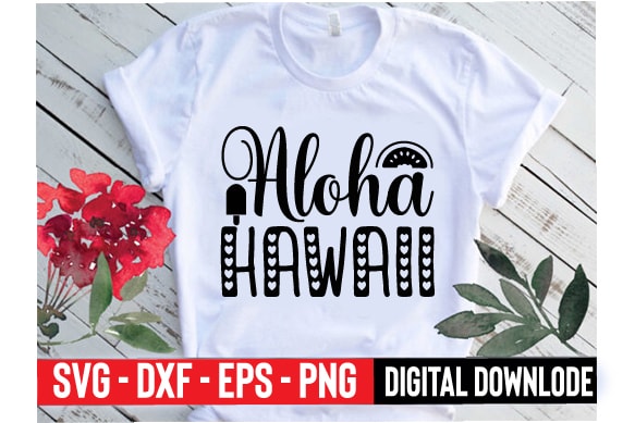 Aloha hawaii t shirt vector