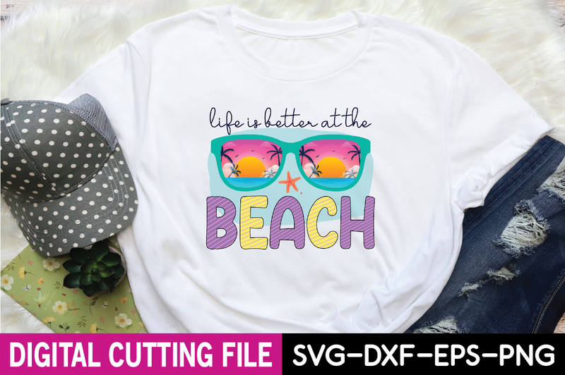 life is better at the beach - Buy t-shirt designs