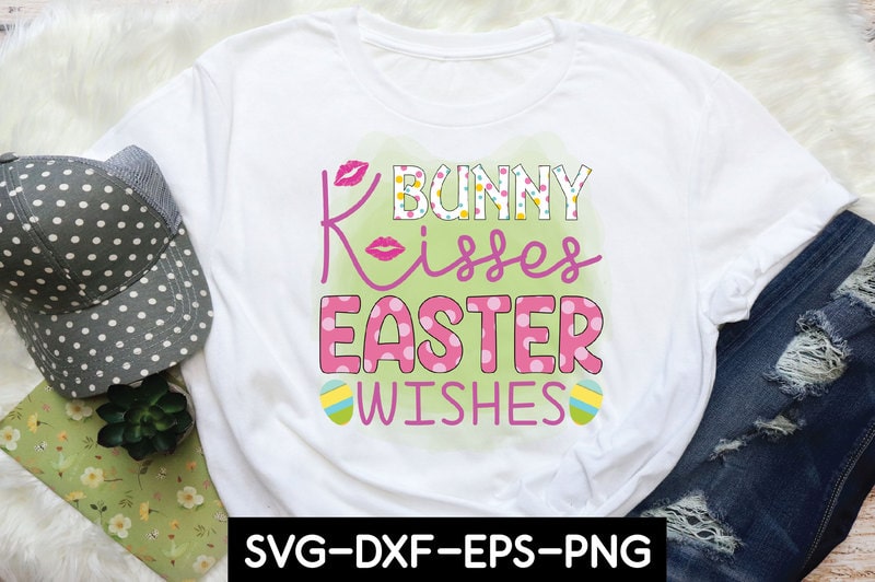 bunny kisses easter wishes - Buy t-shirt designs