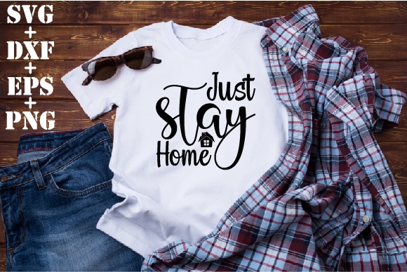 Just stay home vector clipart