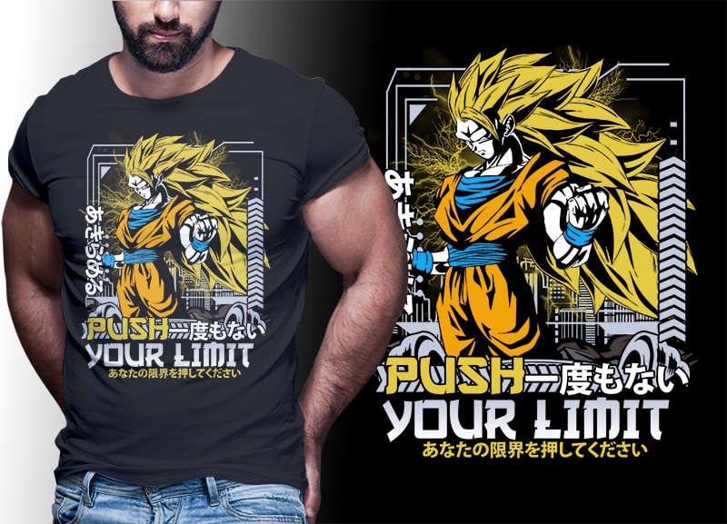 50 ANIME MIX tshirt designs bundle editable