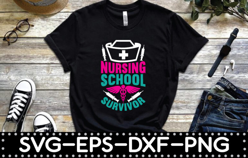 Nurse t-shirt design bundle