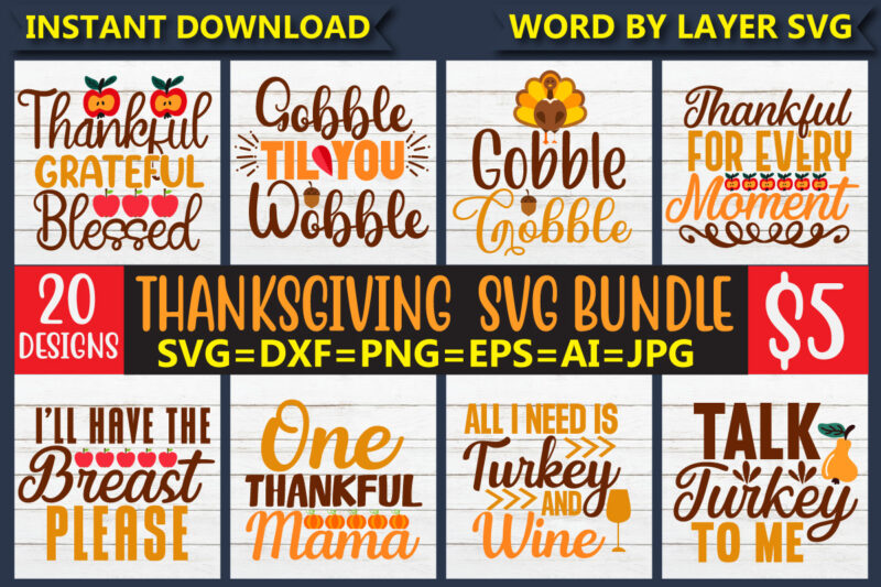 Thanksgiving Svg Bundle