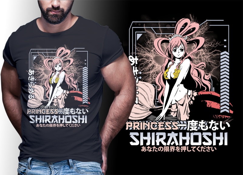 50 ANIME MIX tshirt designs bundle editable