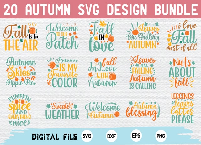 Autumn SVG bundle