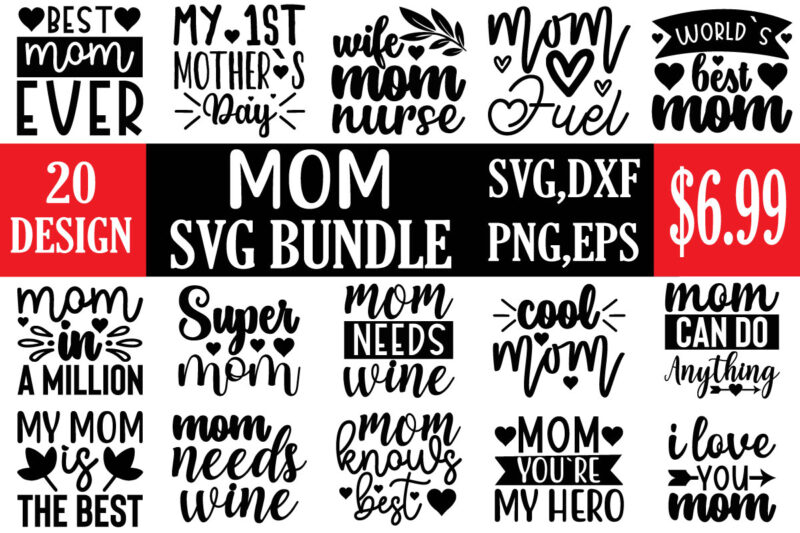 mom svg bundle