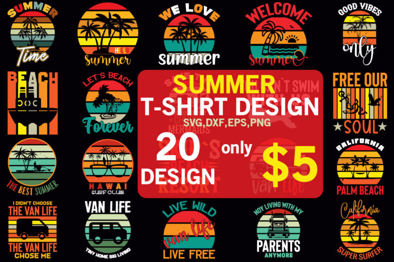 summer t-shirt bundle