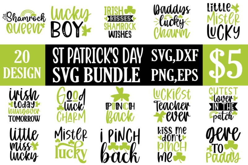 ST Patrick’s Day svg bundle