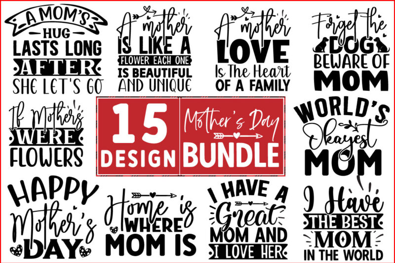 Mother’s Day 50 Design Bundle