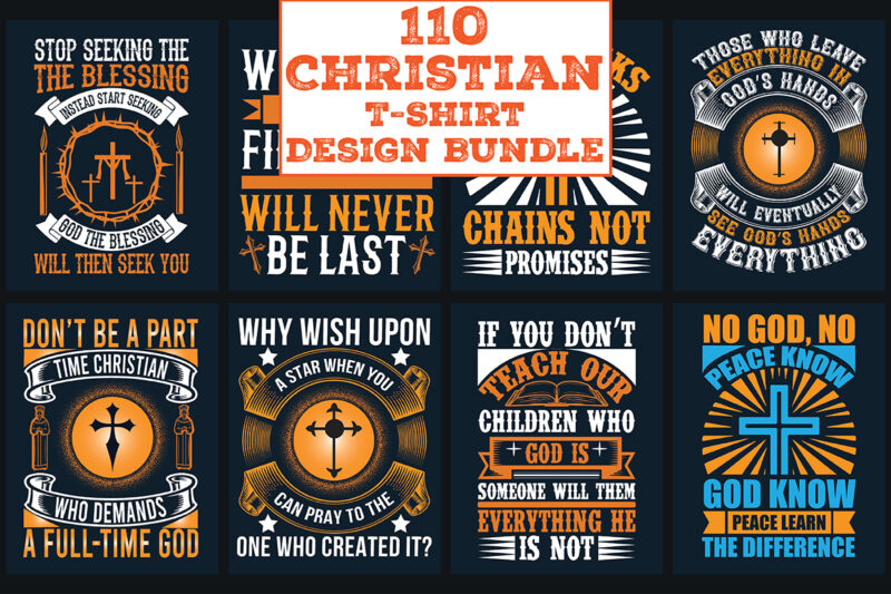 Christian T-Shirt Design Bundle