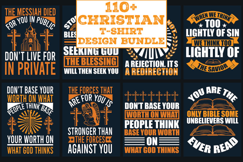 Christian T-Shirt Design Bundle