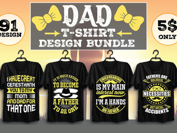 Dad t-shirt design bundle