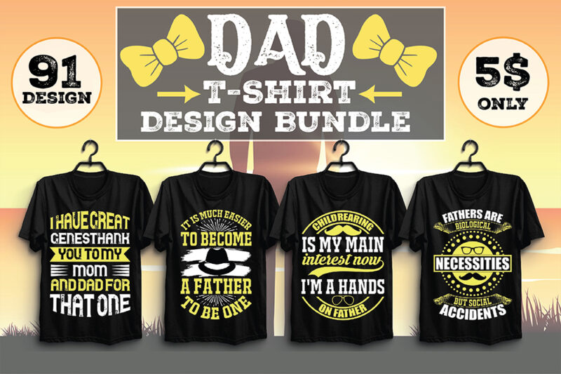 Dad T-shirt Design Bundle