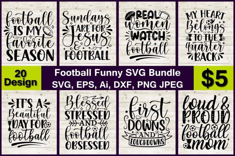 Real Women Watch Football Svg Design