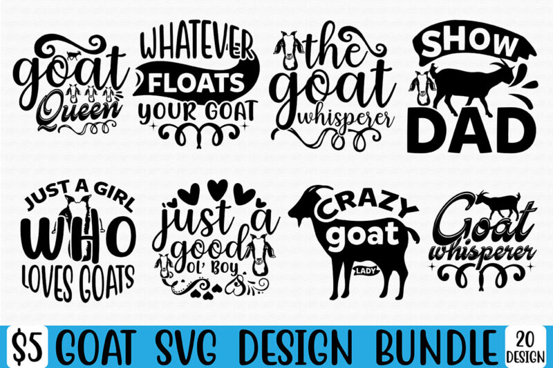 Goat Svg Design Bundle