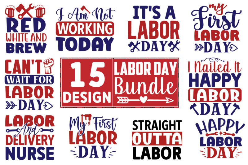 Labor Day SVG Bundle - Buy t-shirt designs