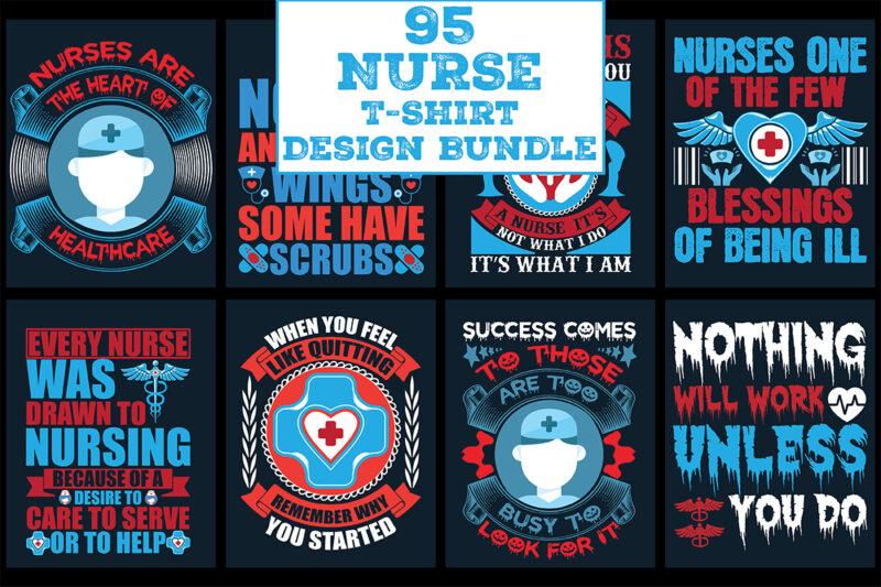 Nurse T-Shirt Design Bundle