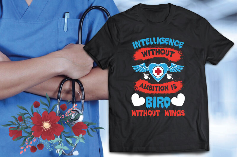 Nurse T-Shirt Design Bundle