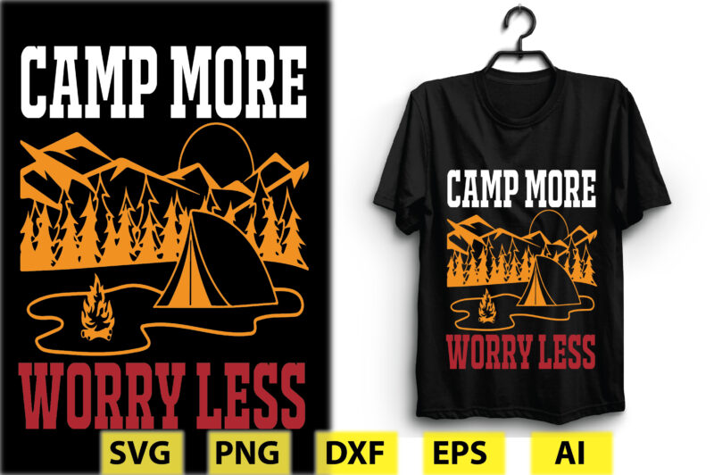 Camping T-shirt Design Bundle