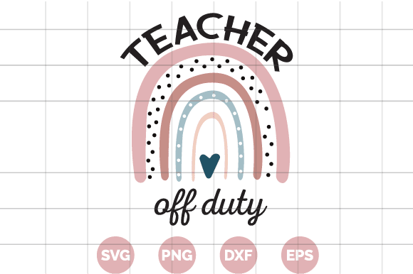 Teacher off duty t-shirt design