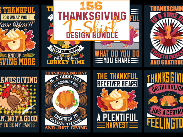 Thanksgiving t-shirt design bundle