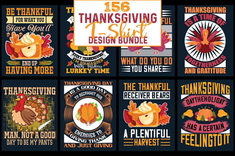 Thanksgiving T-shirt Design Bundle