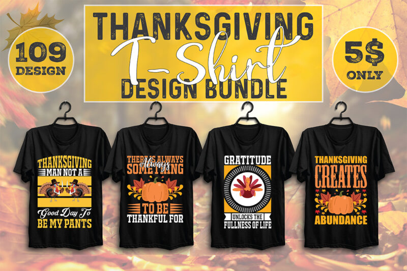 Thanksgiving T-shirt Design Bundle