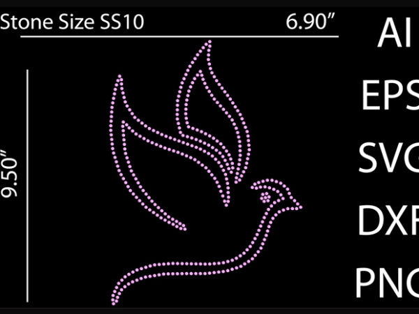 Brid rhinestone design