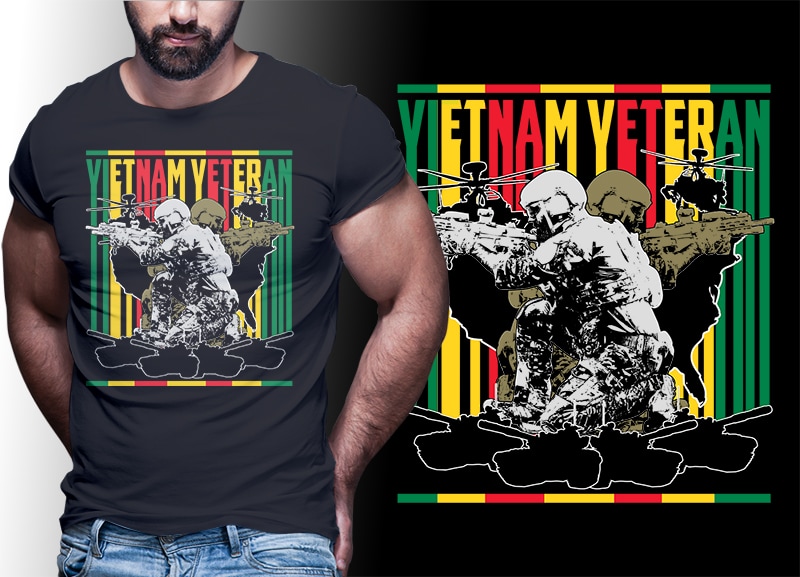 39 VIETNAM VETERAN t shirt designs bundles